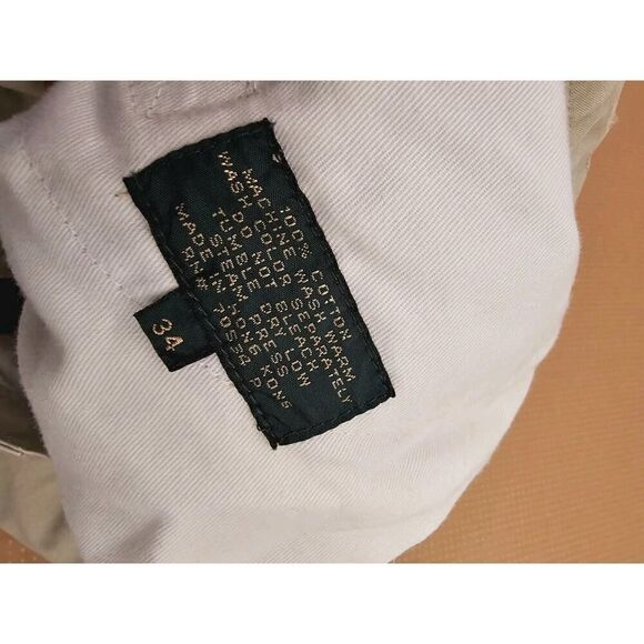 Vintage Orvis Pants Tan Cotton Men's Size 34x29 Open Back Pockets - Picture 3 of 13